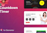 professional coming soon and landing page design with countdown timer